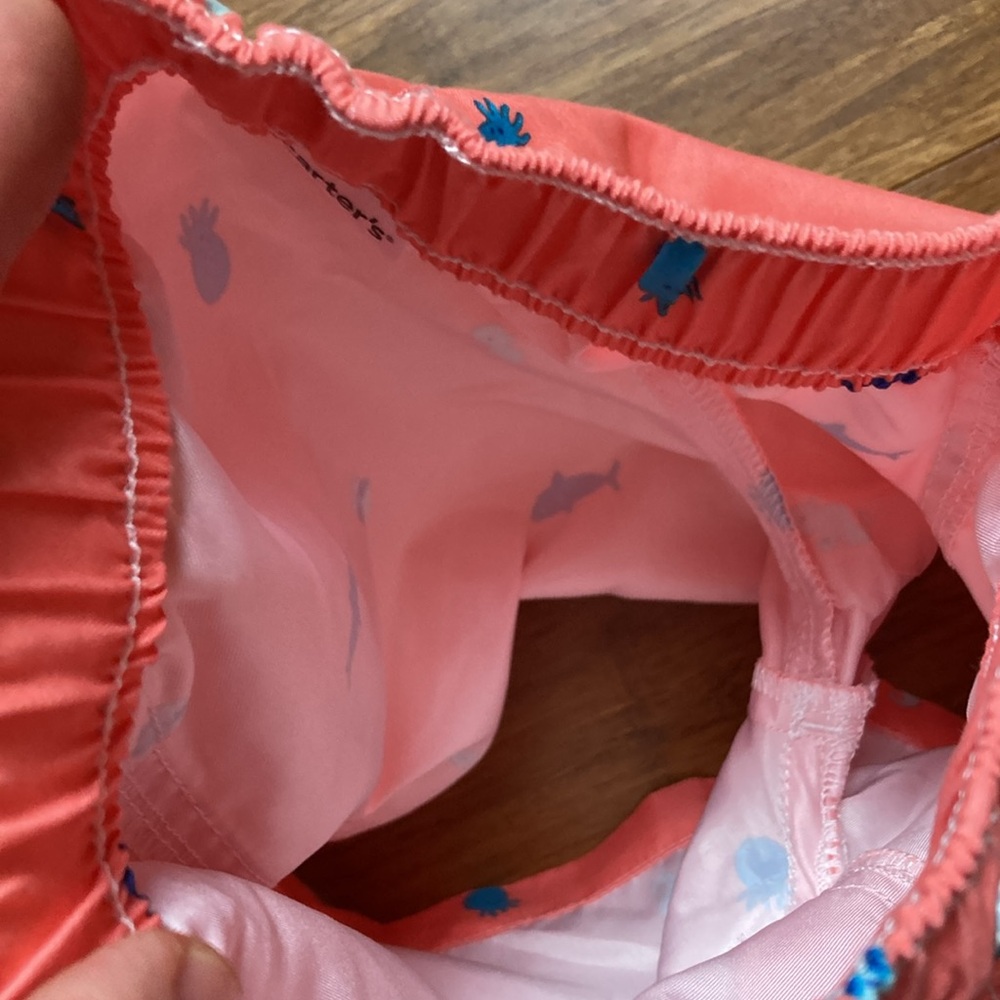 Carters Rash Guard Swim Trunk Set 12M - Picture 10 of 11